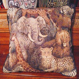 Animal print pillow